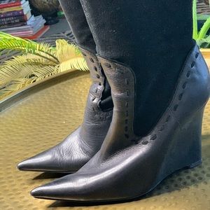 Tall leather Charles David boots